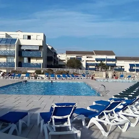 Superbe T2 Dans Res Bleu Marine - Face A L'ocean Apartmán *